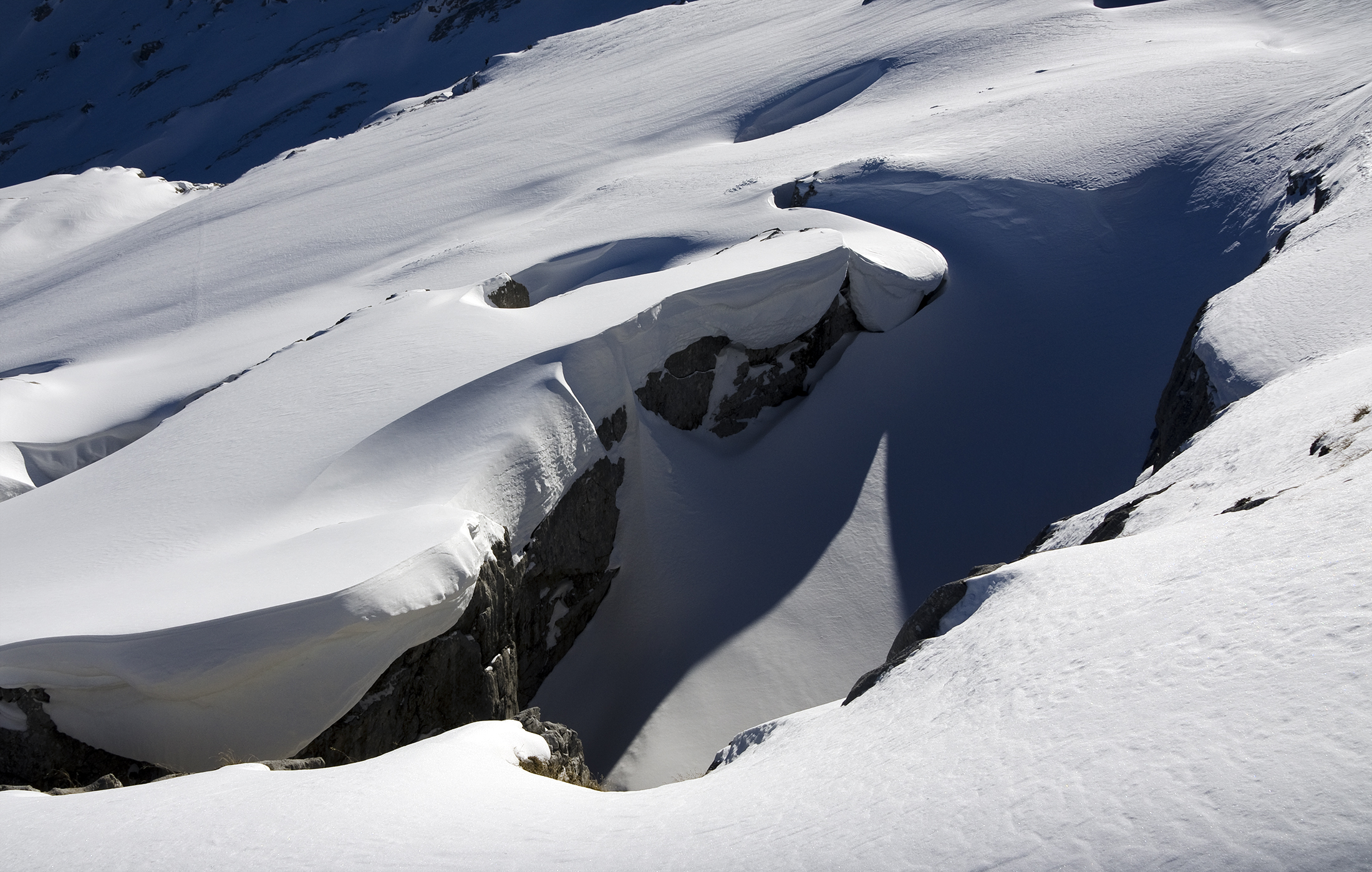 Dolinen - die Gletscherspalten der Steinberge